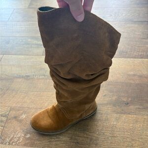 Vintage Earth Camel Slouch Suede Boots, also fits wider calves